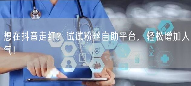 想在抖音走红?试试粉丝自助平台,轻松增加人气!