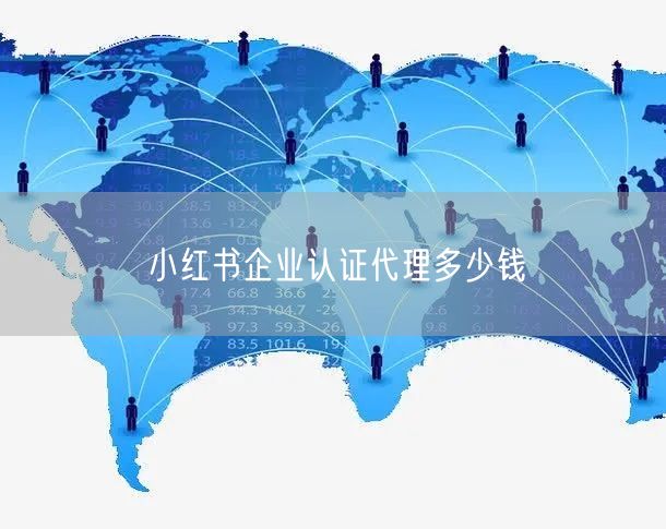 小红书企业认证代理多少钱