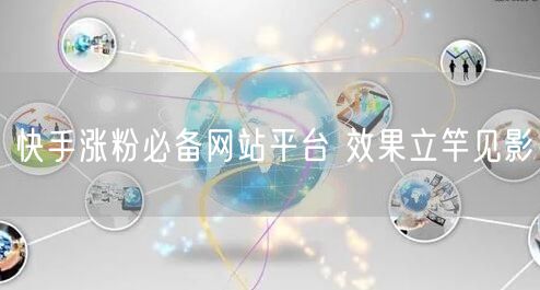 快手涨粉必备网站平台 效果立竿见影