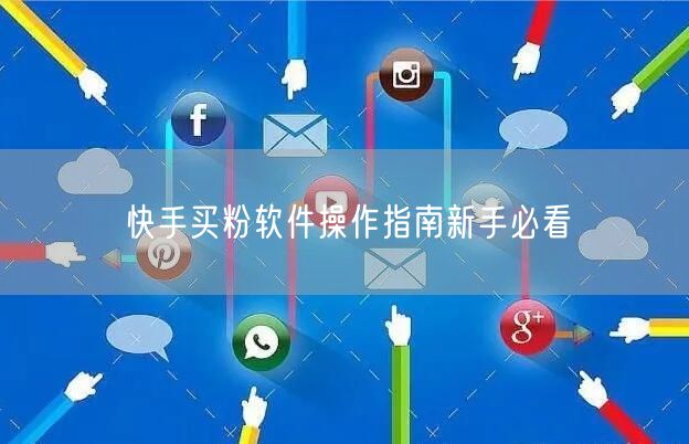 快手买粉软件操作指南新手必看