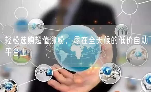 轻松选购超值涨粉，尽在全天候的低价自助平台上