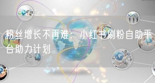 粉丝增长不再难：小红书刷粉自助平台助力计划