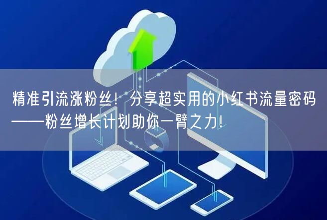 精准引流涨粉丝！分享超实用的小红书流量密码——粉丝增长计划助你一臂之力！