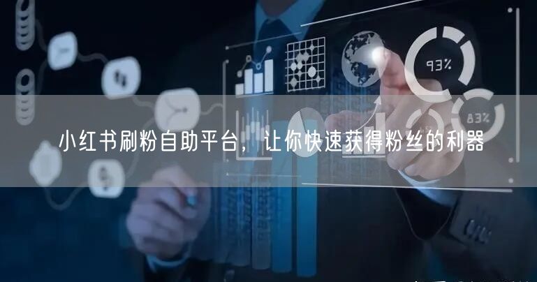 小红书刷粉自助平台，让你快速获得粉丝的利器