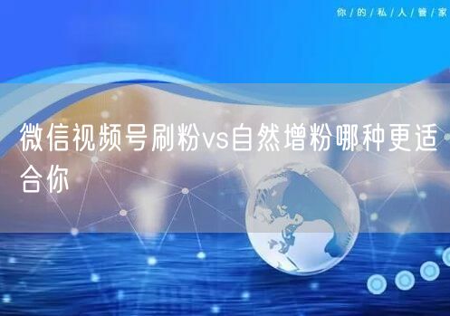 微信视频号刷粉vs自然增粉哪种更适合你