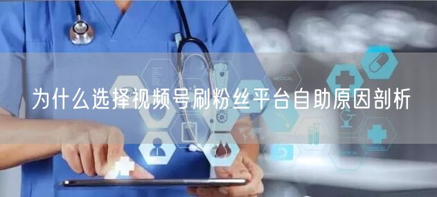 为什么选择视频号刷粉丝平台自助原因剖析